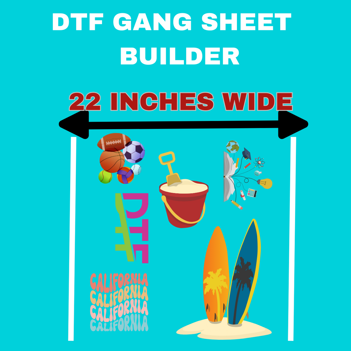Online gang sheet builder