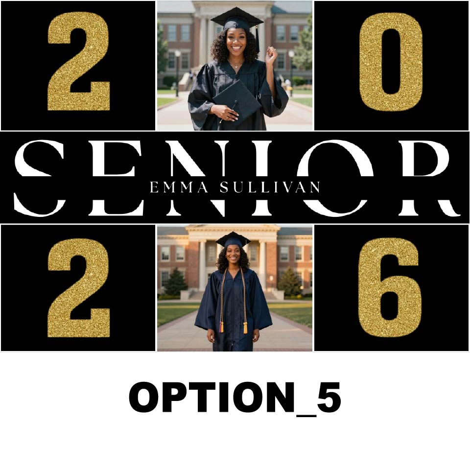 Graduation Lawn Sign 24x18 – Full Color Custom Yard Sign with Metal Stake | Weather-Resistant Outdoor Print
