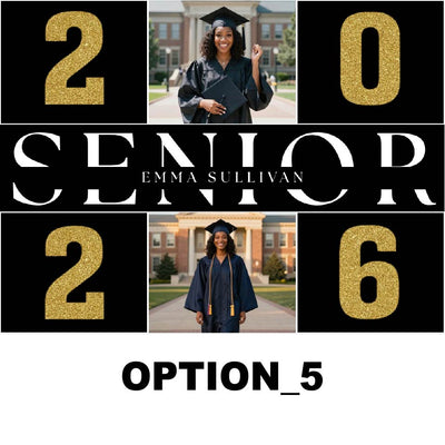 Graduation Lawn Sign 24x18 – Full Color Custom Yard Sign with Metal Stake | Weather-Resistant Outdoor Print