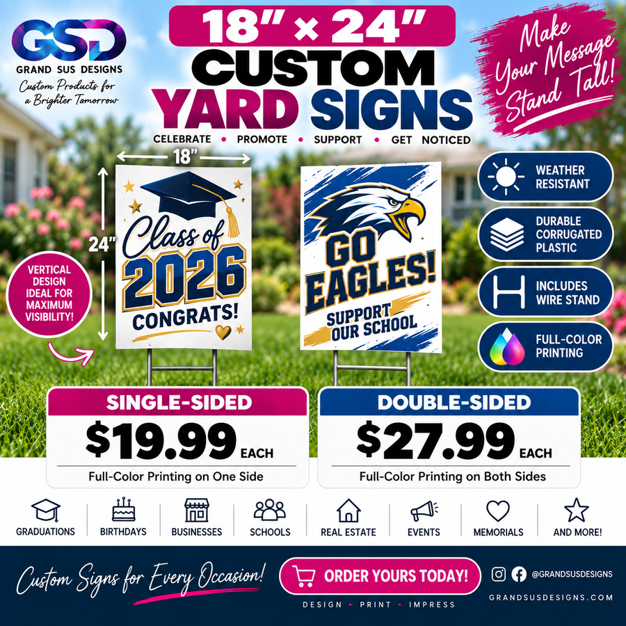 18" × 24" Custom Yard Signs