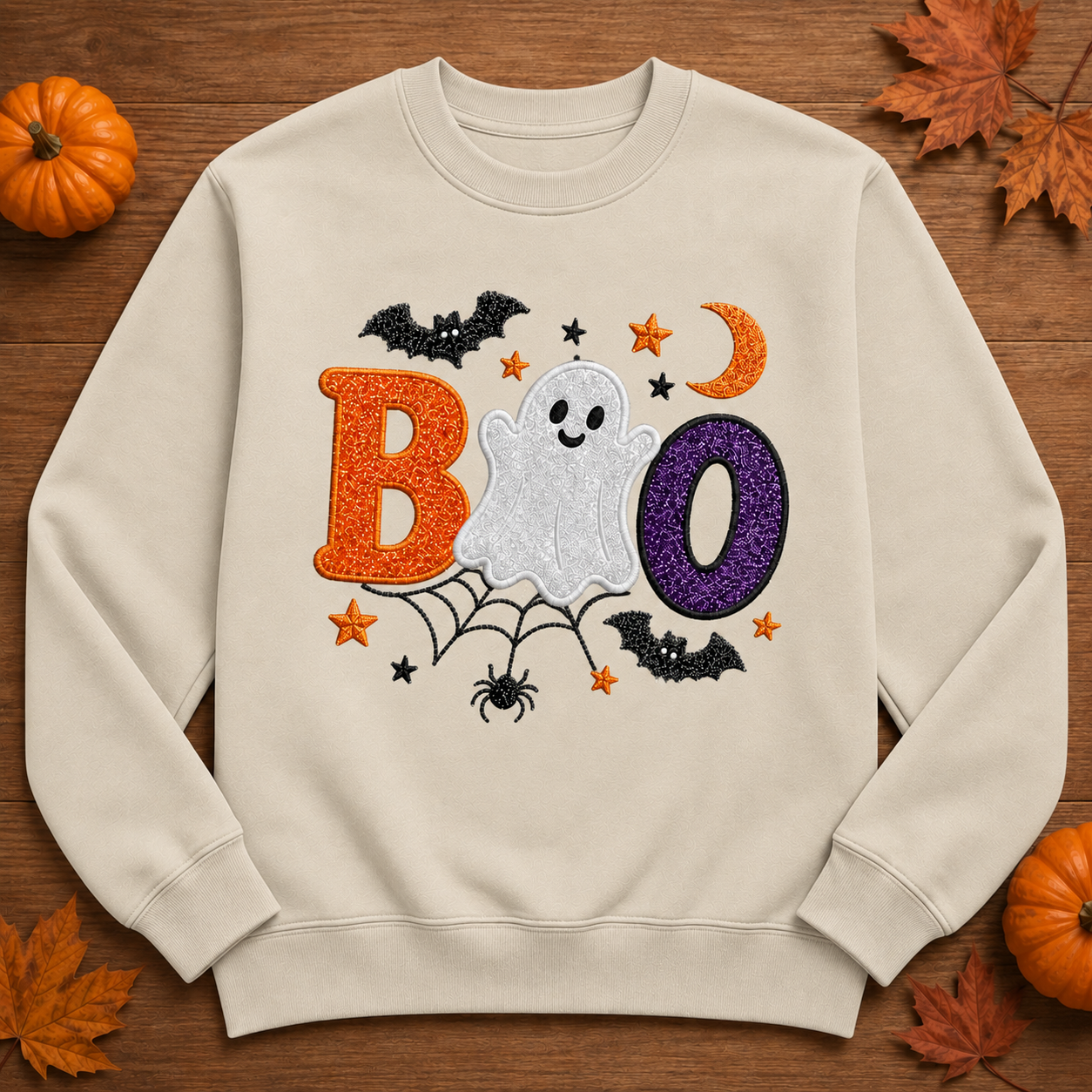 Custom Halloween Glitter Sweater | Choose Glitter or Felt