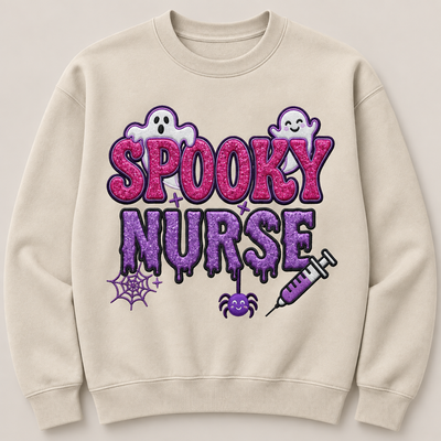 Custom Halloween Glitter Sweater | Choose Glitter or Felt