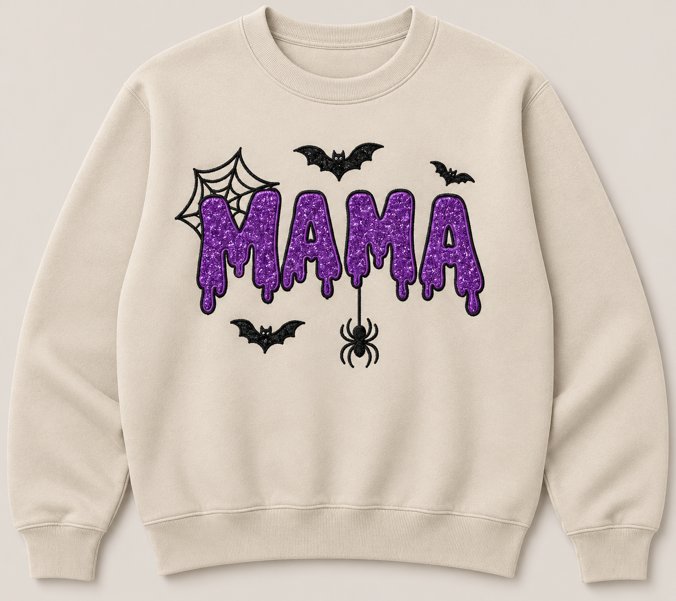 Custom Halloween Glitter Sweater | Choose Glitter or Felt