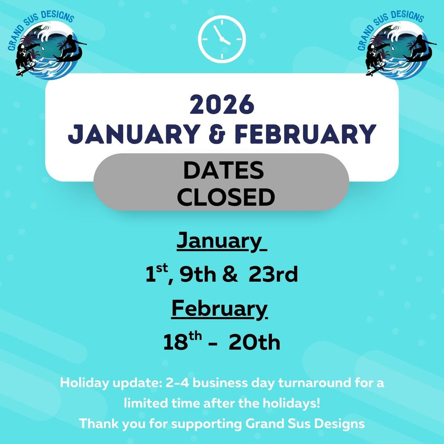 2026 Jan. & Feb. Closed Dates