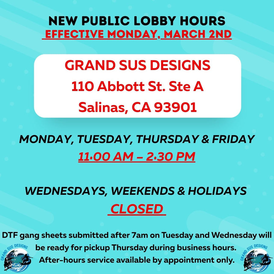New Public Lobby Hours