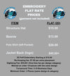 Flat-Rate Embroidery Services | Hats, Beanies & Polos (No Garment)