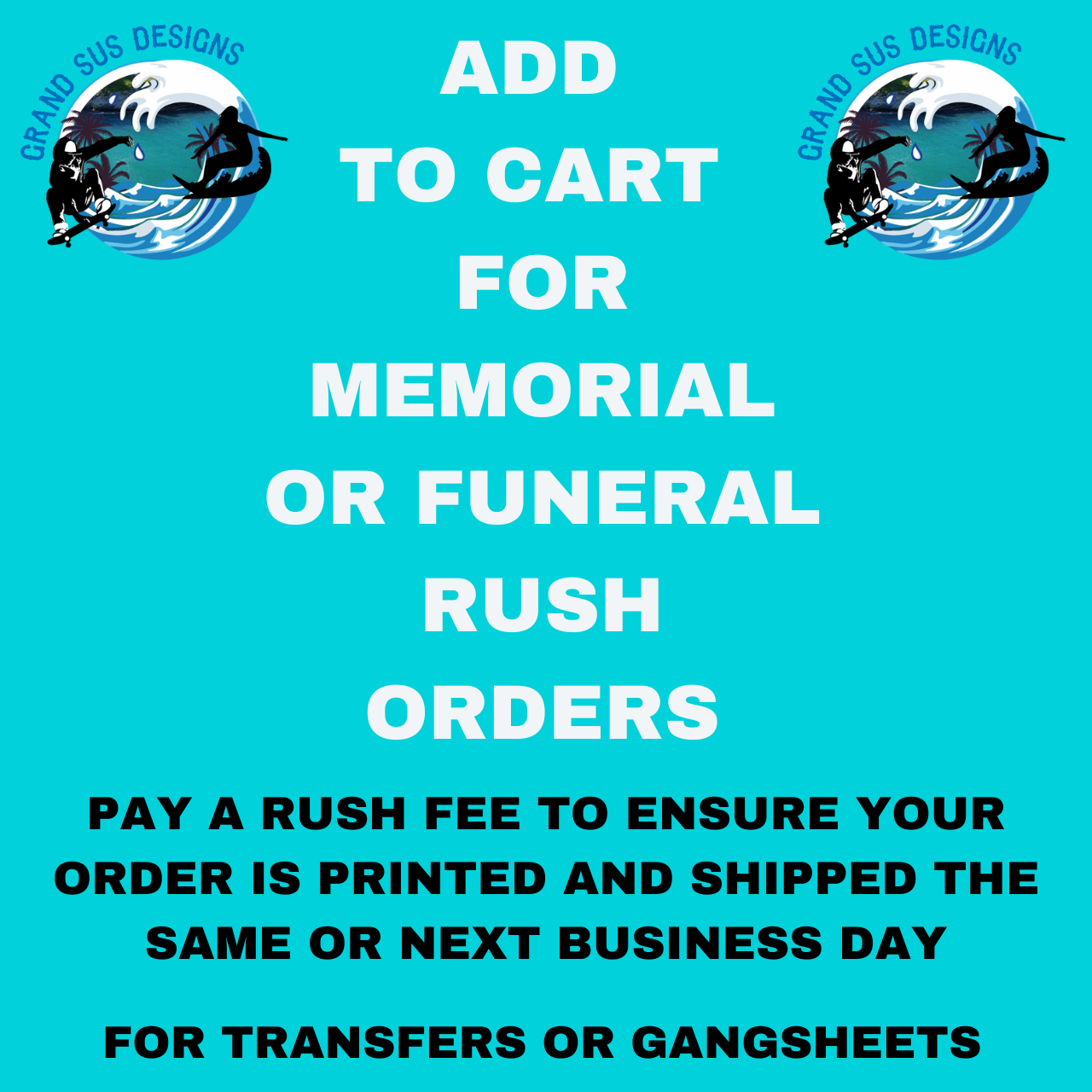 Memorial or Funeral Rush Order Ships within 24 hours -Read Listing info