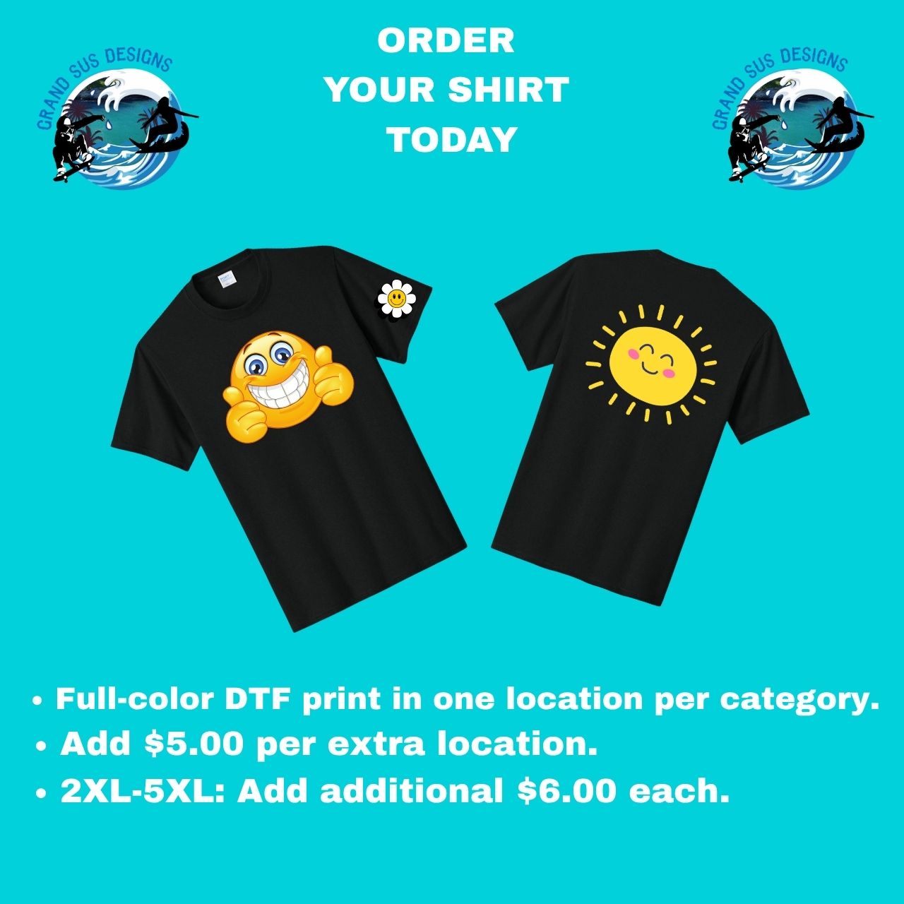 Custom Image T-Shirts | Full Color DTF Printing