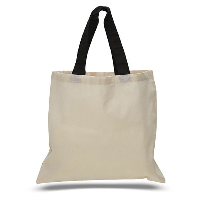 Color handle cotton totes