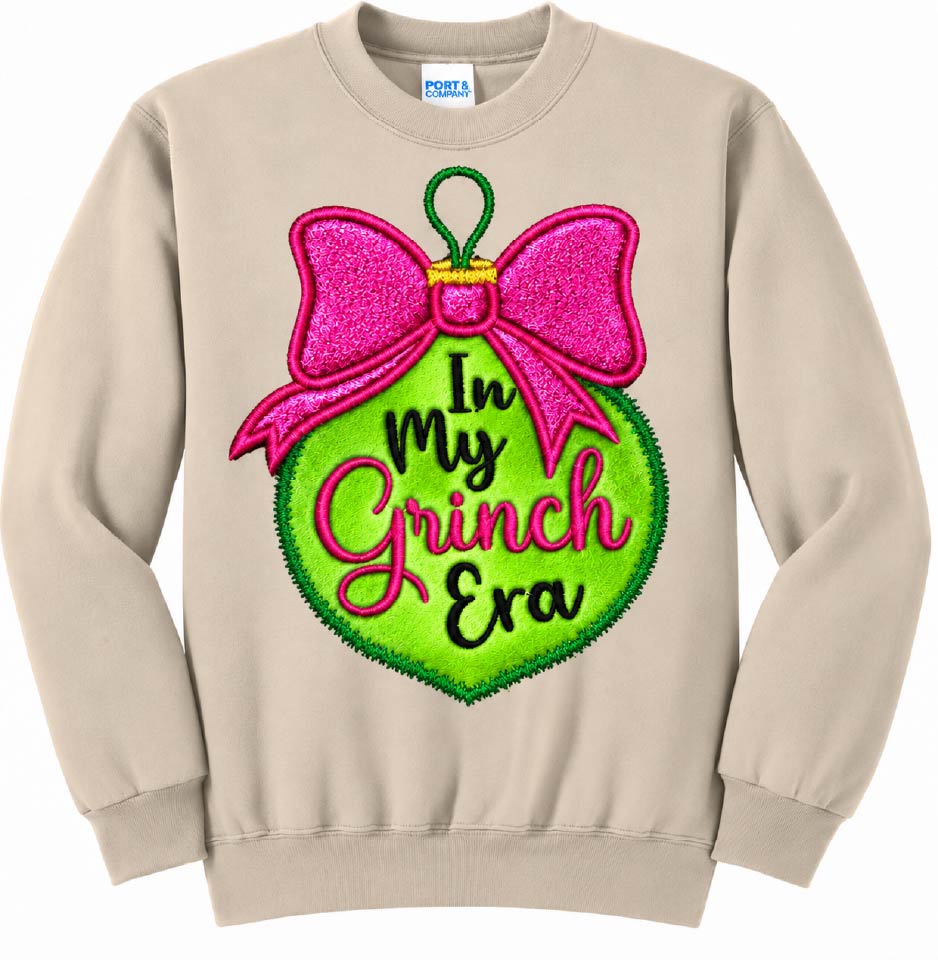 Christmas Embroidered Sweatshirt | Custom Glitter or Felt Holiday Design