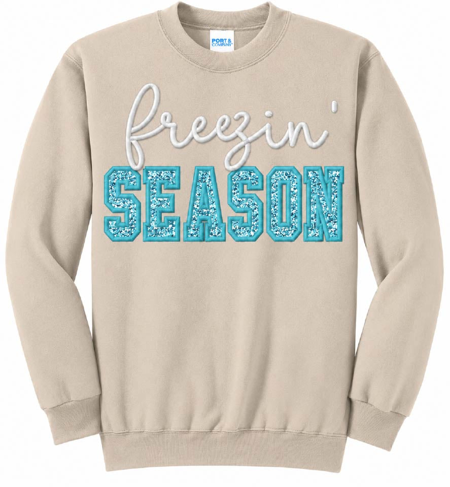 Christmas Embroidered Sweatshirt | Custom Glitter or Felt Holiday Design