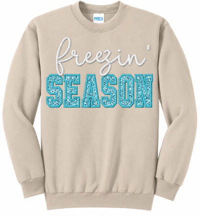 Christmas Embroidered Sweatshirt | Custom Glitter or Felt Holiday Design